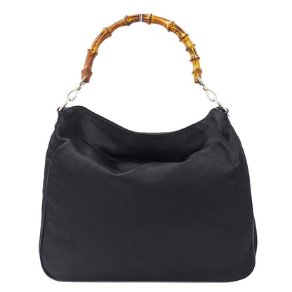 Gucci Bag Women'S Brand Shoulder Bag 2way Bamboo Nylon Black 001 1553 1577
