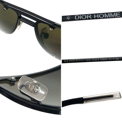 Dior Homme Sunglass Es Aviator Men's Eyewear Black New Old Item Aq12215