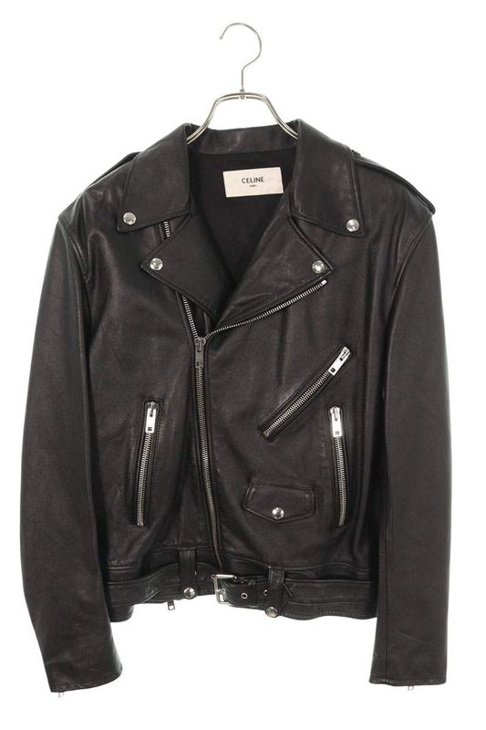 Celine Classic Biker 2e158599e Double Rider Scuff Zar Jacket Men's 52