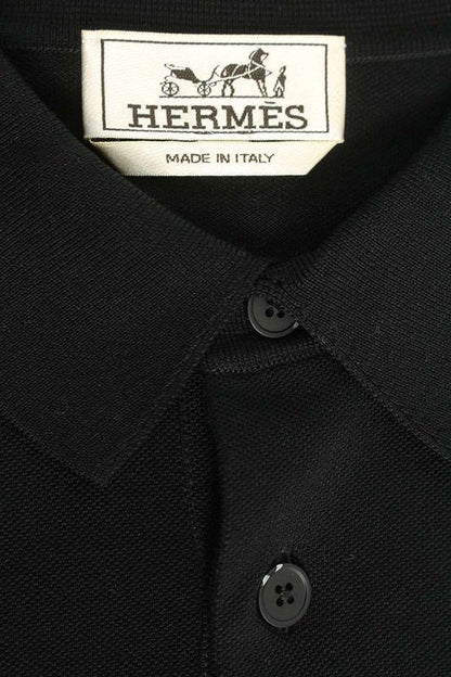 Hermes H Embroidered Cotton Short Sleeve Polo Shirt Men's XL