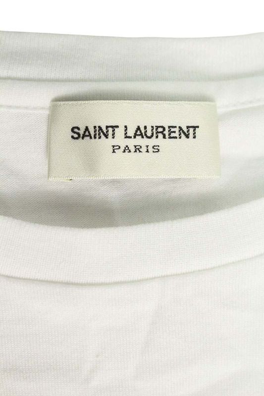 Saint Laurent Paris 464572 Yb2dq Signature Logo Print T-Shirt Men's M