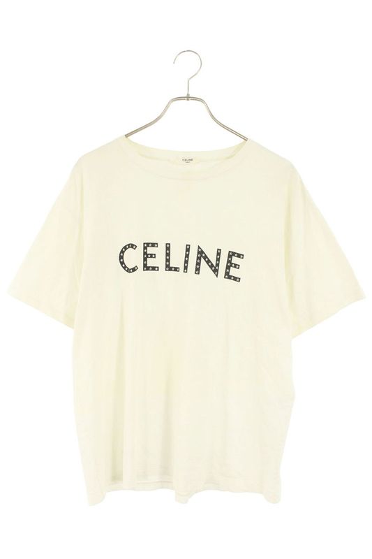 Celine 2x47f671q Rhinestone Logo T-Shirt Men's M