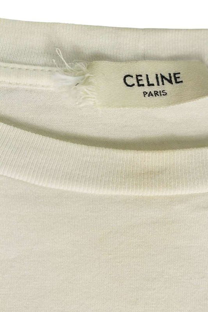 Celine 2x47f671q Rhinestone Logo T-Shirt Men's M