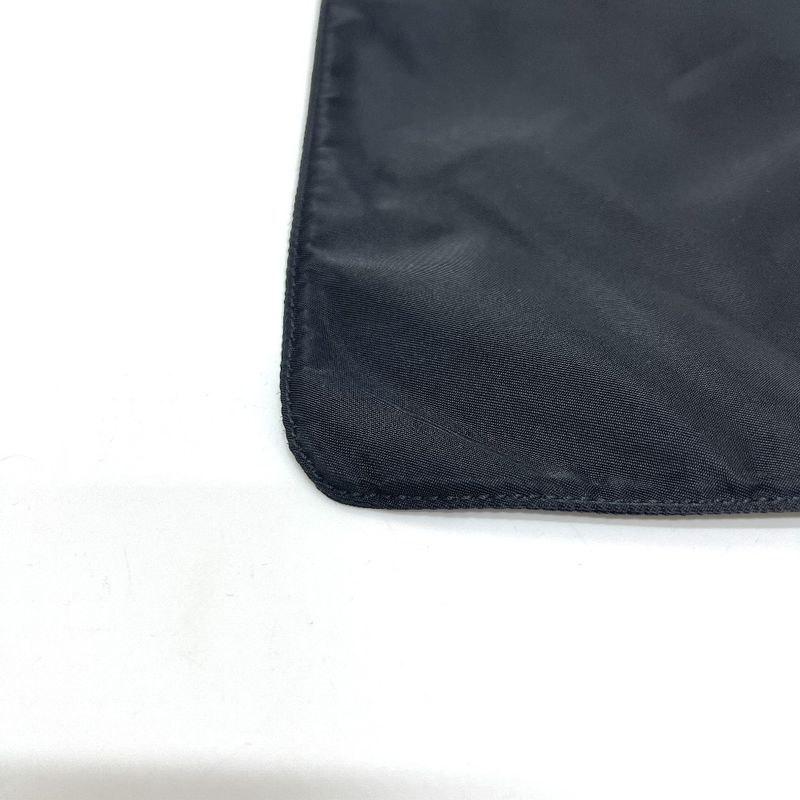 Prada Shoulder Bag Triangle Plate Nylon Black