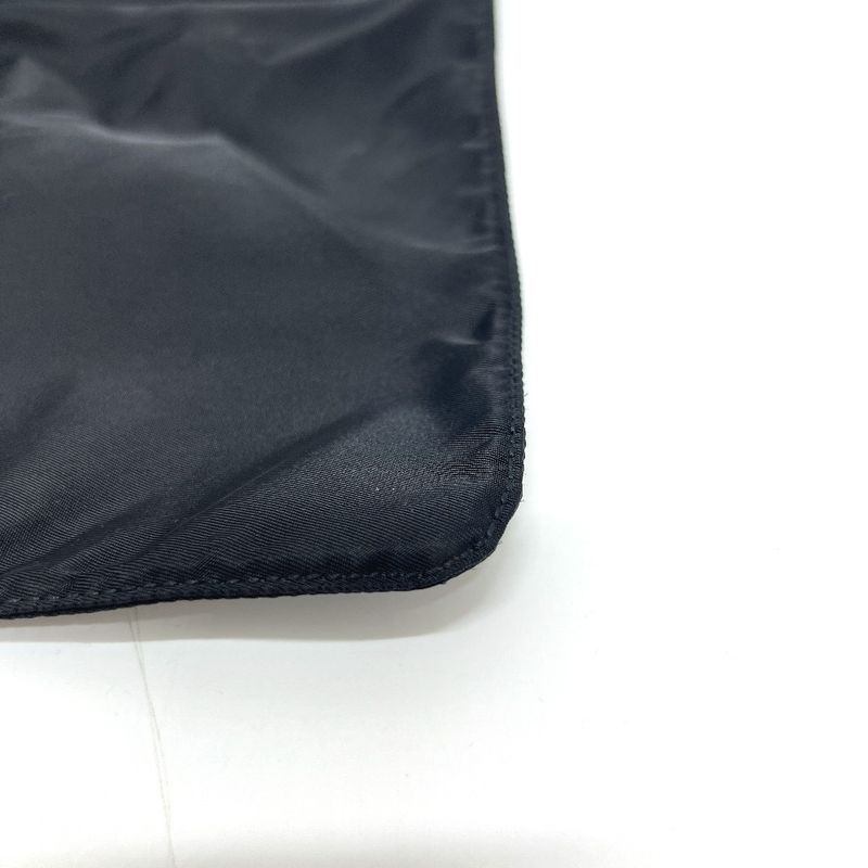 Prada Shoulder Bag Triangle Plate Nylon Black