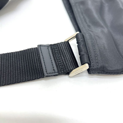 Prada Shoulder Bag Triangle Plate Nylon Black