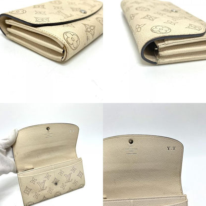 Louis Vuitton Portefeuille Iris M60177 Monogram Mahina Leather Ivory White