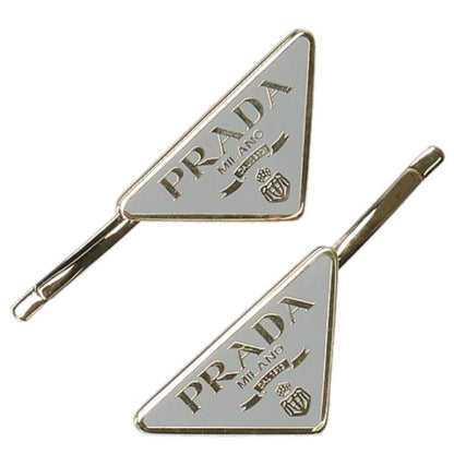 Prada Triangle Logo Hairpin Men's