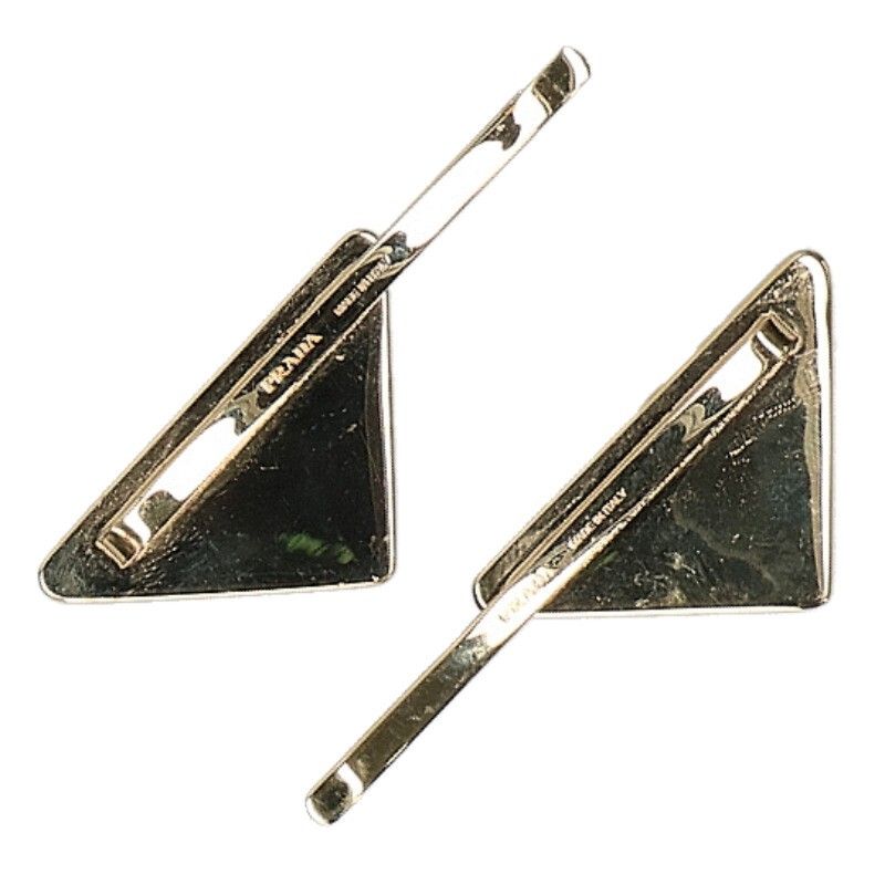 Prada Triangle Logo Hairpin Men's