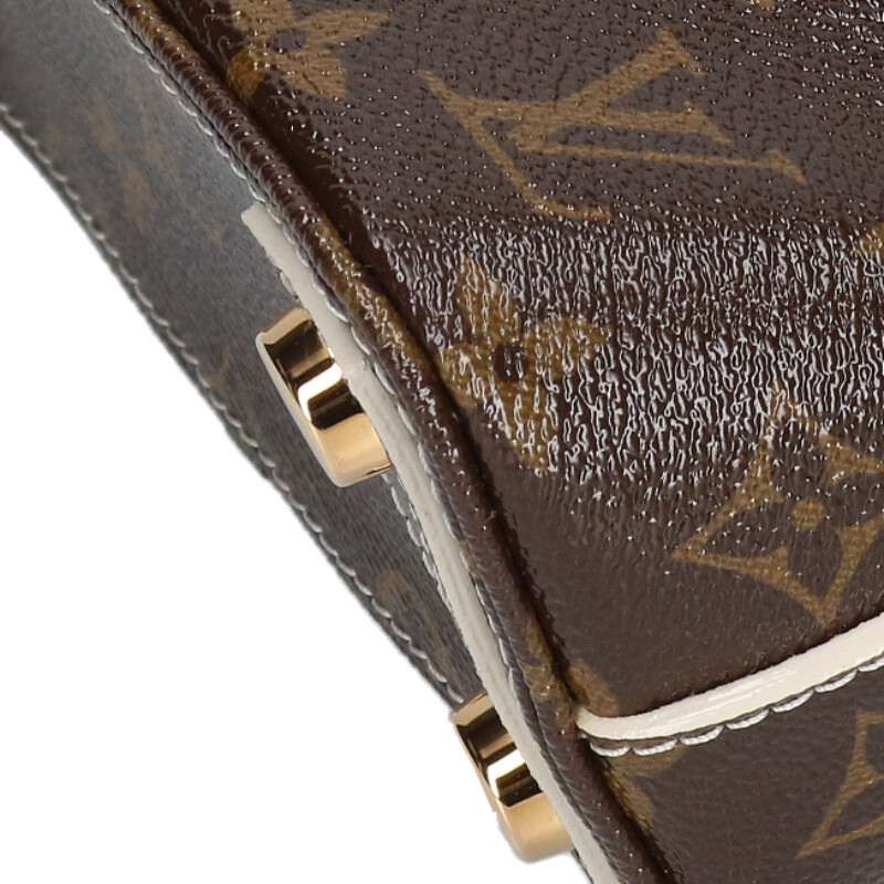 Louis Vuitton M40599 Lock-It BB Monogram Shiny PVC Coated Canvas Handbag Women