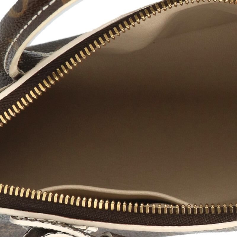 Louis Vuitton M40599 Lock-It BB Monogram Shiny PVC Coated Canvas Handbag Women