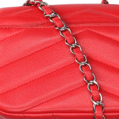 Chanel Chevron V-Stitch Chain Shoulder Bag Women