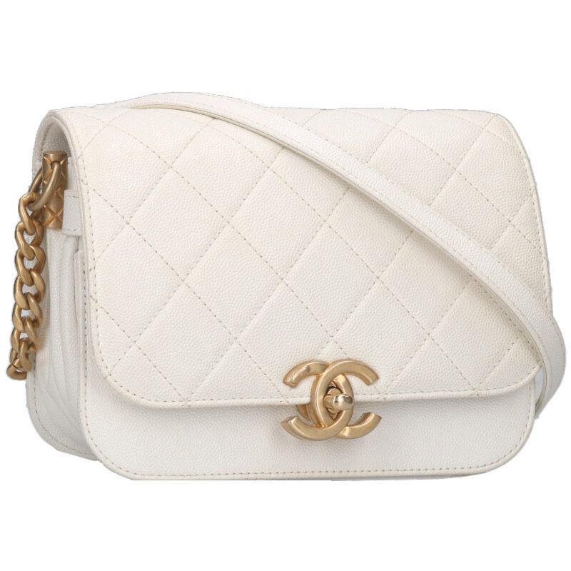 Chanel Matelasse Coco Mark Quilted Shoulder Bag Women