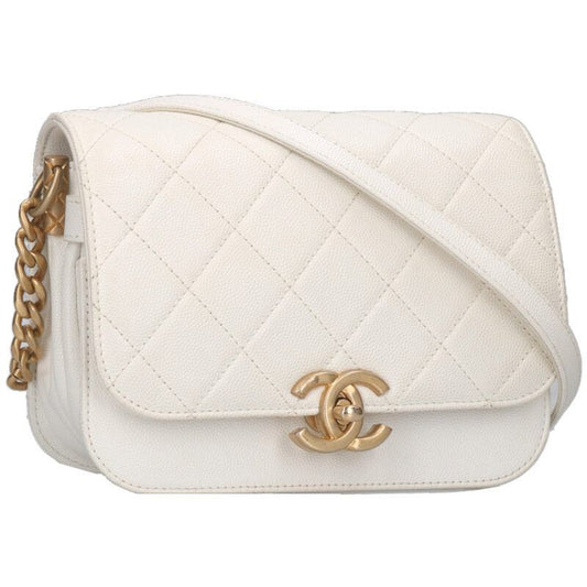 Chanel Matelasse Coco Mark Quilted Shoulder Bag Women