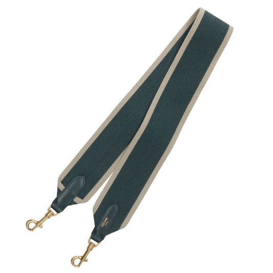 Celine Textile and Calfskin Short Strap Women