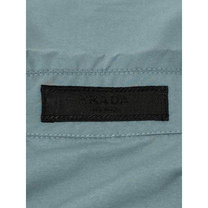 Prada Sc537 20's Light Blue Polyester Shirt XS