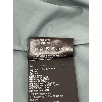 Prada Sc537 20's Light Blue Polyester Shirt XS