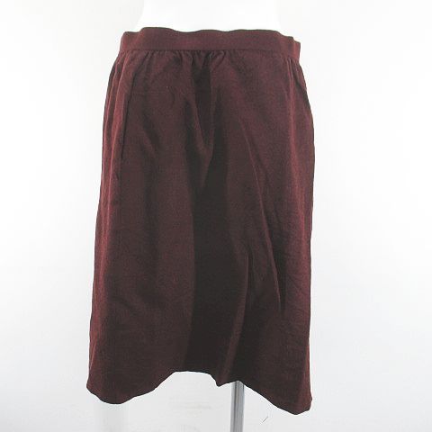 Christian Dior Setup Jacket Knee-Length Flared Skirt Wrap Skirt M Bordeaux Wine
