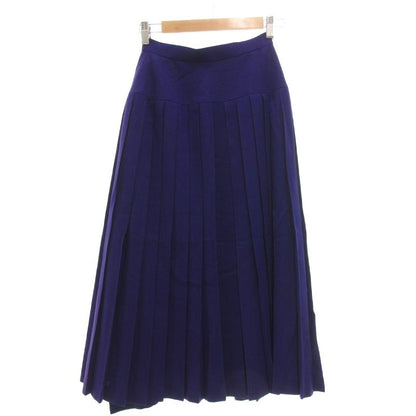 Christian Dior Prêt-À-Porter Wrap Skirt Pleated Mimore Long Wool Button M