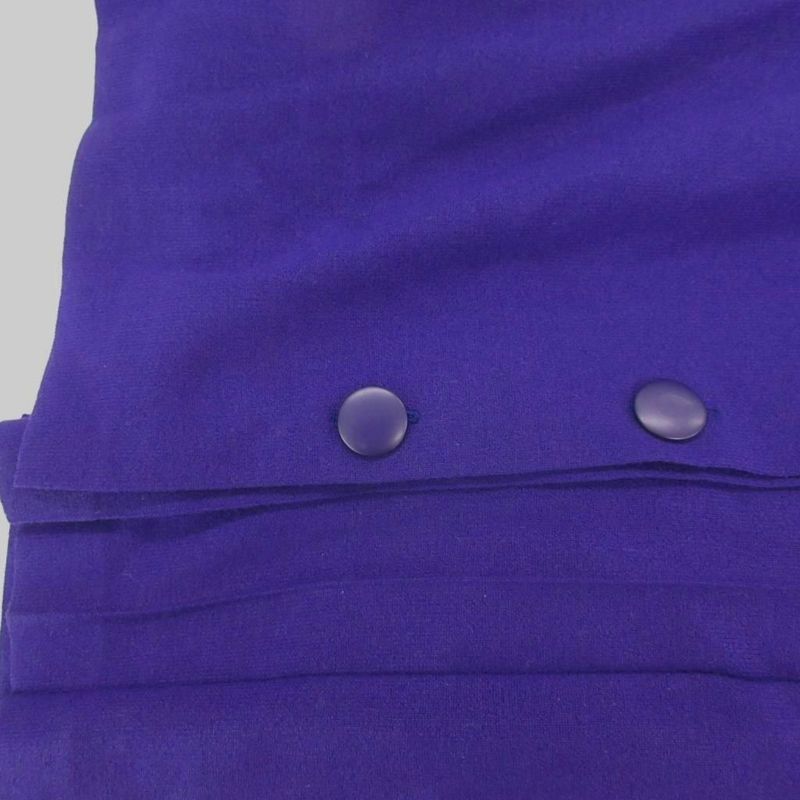 Christian Dior Prêt-À-Porter Wrap Skirt Pleated Mimore Long Wool Button M