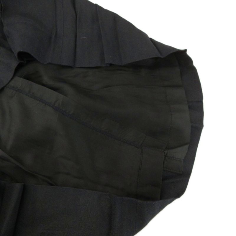 Celine Skirt Pleated Flared Mimore Long Chain Coin 40 Black Nu - Mnk2