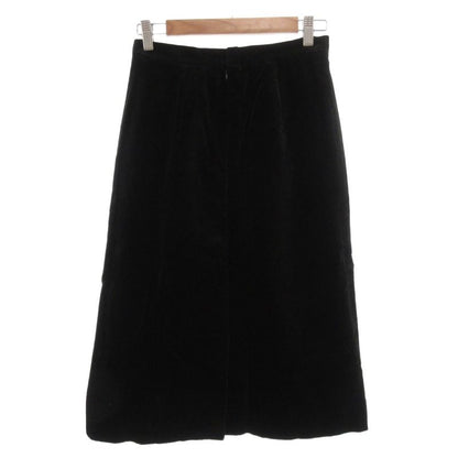 Celine Tight Skirt Mimore Long Velour Chain 42 Black Gold Color Nu