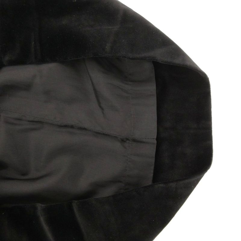 Celine Tight Skirt Mimore Long Velour Chain 42 Black Gold Color Nu