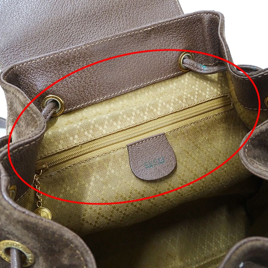 Gucci Bag Women'S Brand Rucksack Bamboo Suede Brown 003 9058 0016 Mini Rucksack