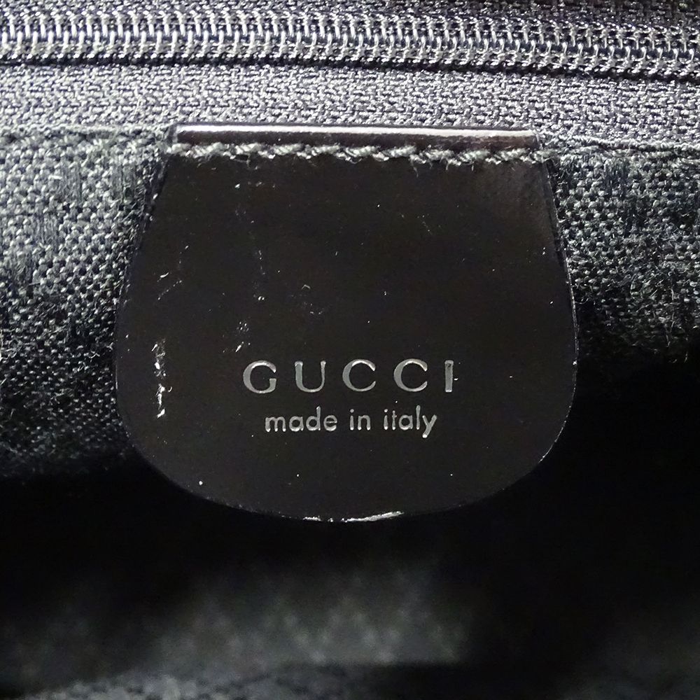Gucci Bag Ladies Brand Handbag Shoulder Bag 2way Bamboo Nylon Black 000 1998