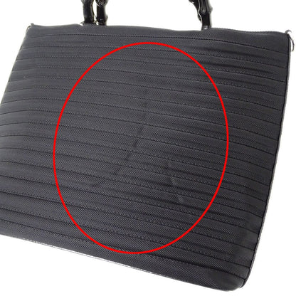 Gucci Bag Ladies Brand Handbag Shoulder Bag 2way Bamboo Nylon Black 000 1998