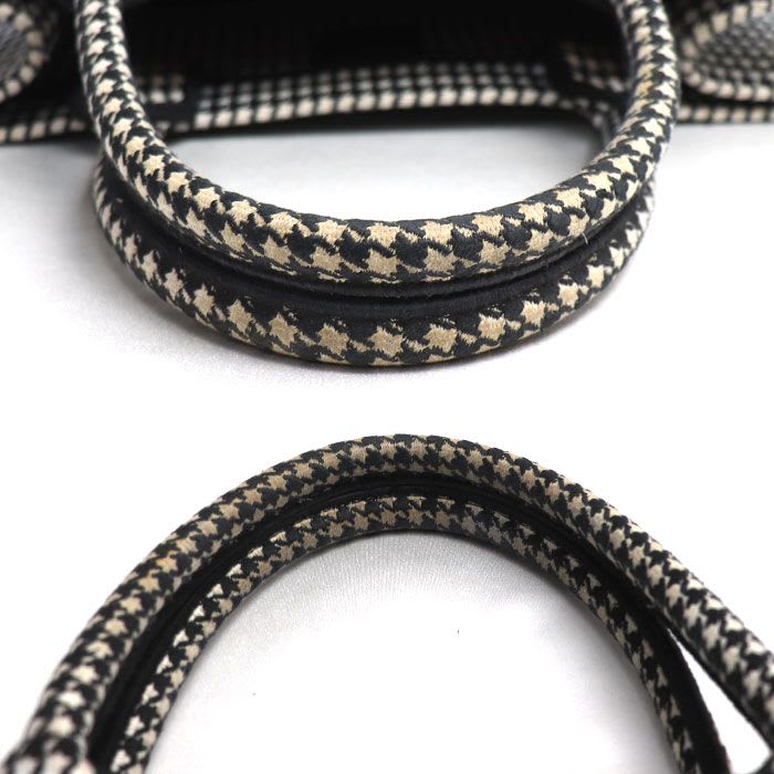 Dior Book Tote Medium Bag White Black M1296 Ztqt m911 Houndstooth