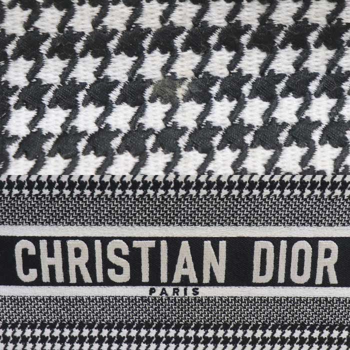 Dior Book Tote Medium Bag White Black M1296 Ztqt m911 Houndstooth
