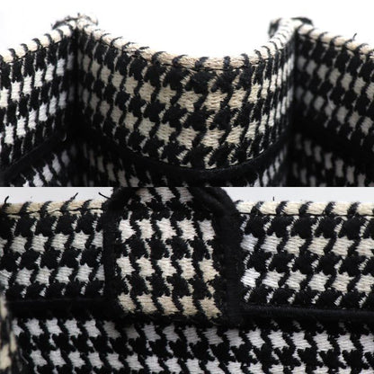 Dior Book Tote Medium Bag White Black M1296 Ztqt m911 Houndstooth
