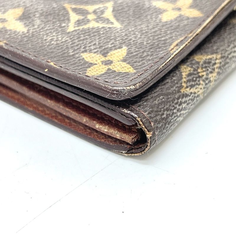 Louis Vuitton Bifold Wallet Porte Monet Vieux Trésor M61730 Monogram Canvas
