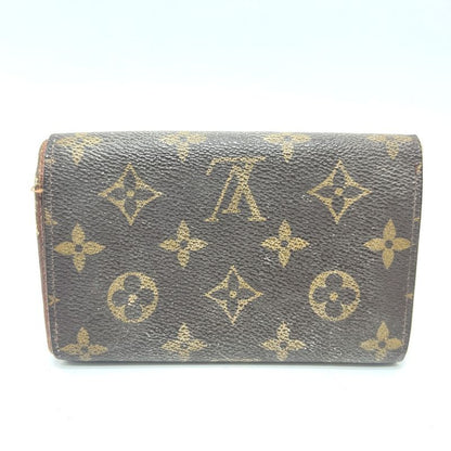 Louis Vuitton Bifold Wallet Porte Monet Vieux Trésor M61730 Monogram Canvas