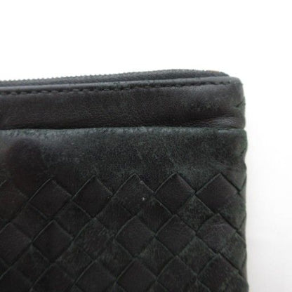 Bottega Veneta Intrecciato Coin Case Coin Purse Leather with Key Ring Genuine