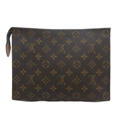 Louis Vuitton Vintage Monogram Poche Toilette 26 Second Bag Clutch Brown M47542