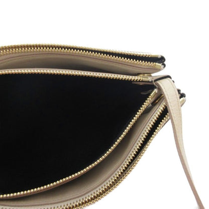 Celine Trio Shoulder Bag Leather Beige Uo