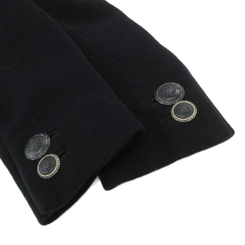 Gianni Versace Gianni Versace Double Breasted Coat P Coat Peacoat Medusa Button