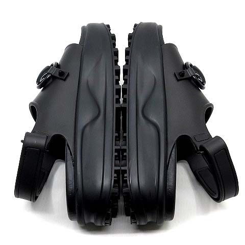 Gucci Horsebit Platform Rubber Sandals Strap 742435 Black 35 Approx 22cm