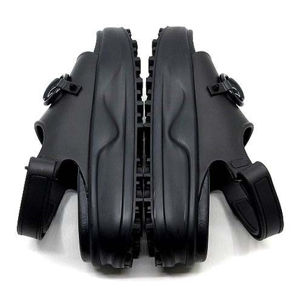 Gucci Horsebit Platform Rubber Sandals Strap 742435 Black 35 Approx 22cm