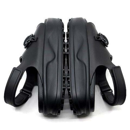 Gucci Horsebit Platform Rubber Sandals Strap 742435 Black 35 Approx 22cm