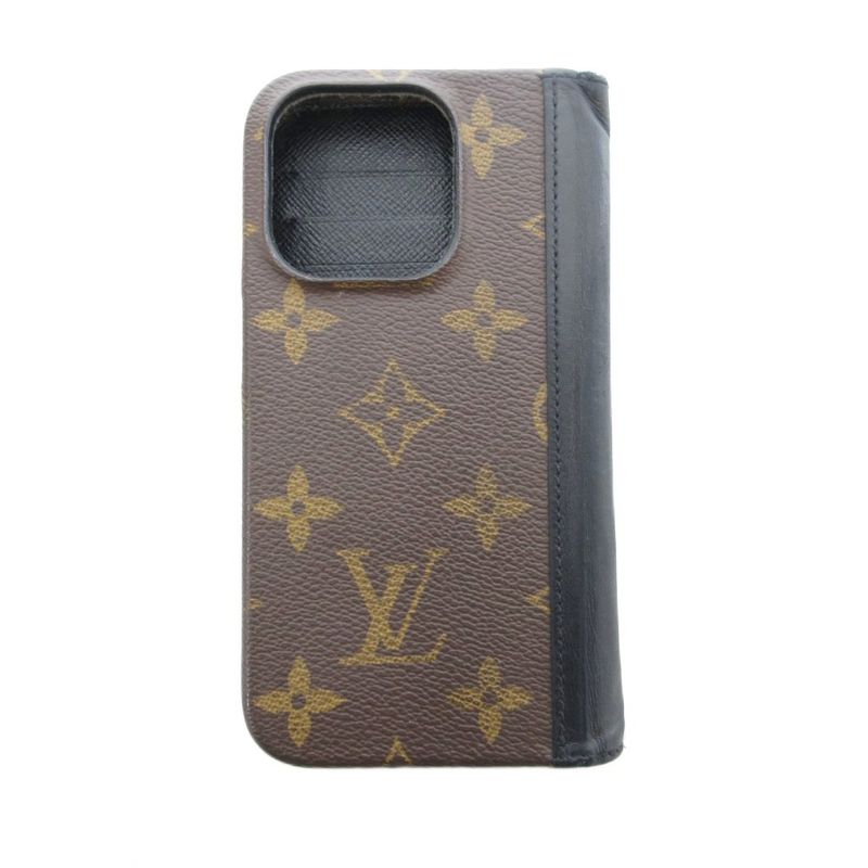 Louis Vuitton Iphone 15 Pro Folio Phone Cabas Case Monogram Canvas Handbook