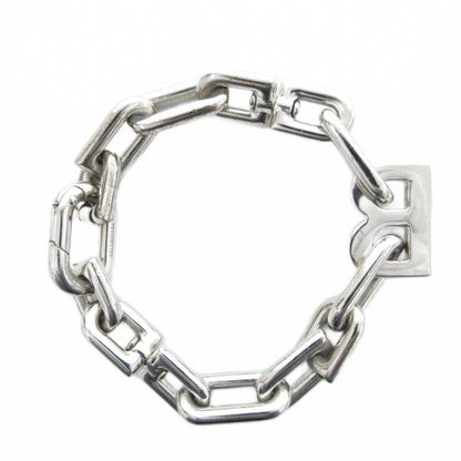 Balenciaga B Chain Slim Chain Bracelet M Silver Color Uo Aa