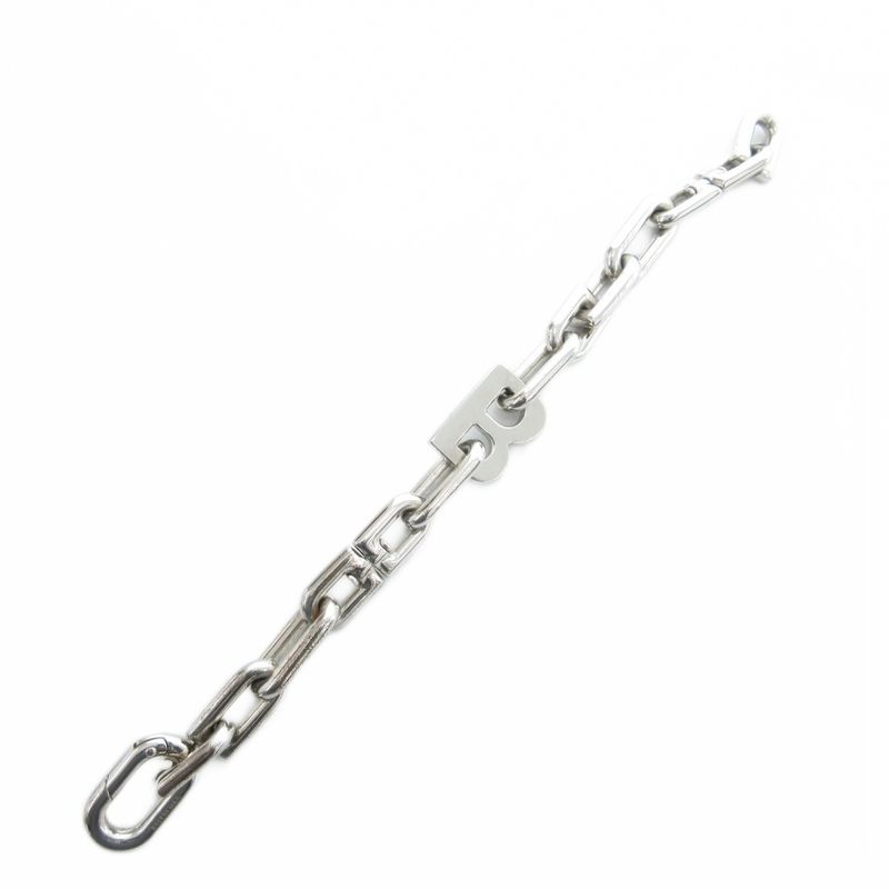 Balenciaga B Chain Slim Chain Bracelet M Silver Color Uo Aa