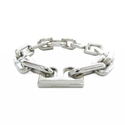 Balenciaga B Chain Slim Chain Bracelet M Silver Color Uo Aa