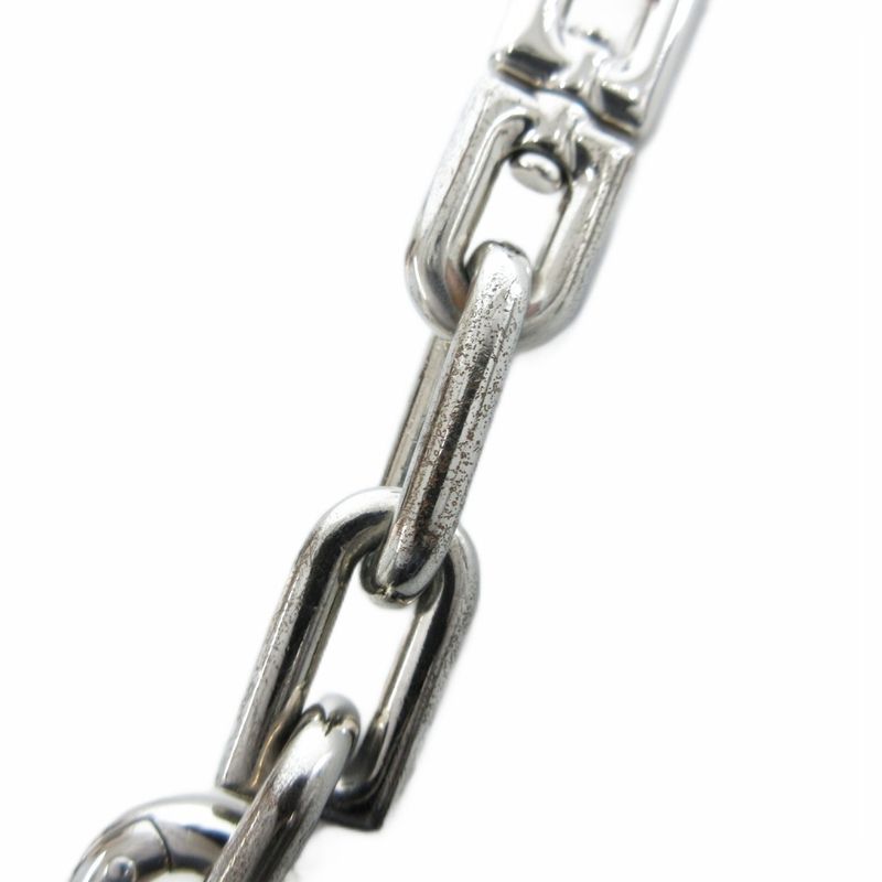 Balenciaga B Chain Slim Chain Bracelet M Silver Color Uo Aa