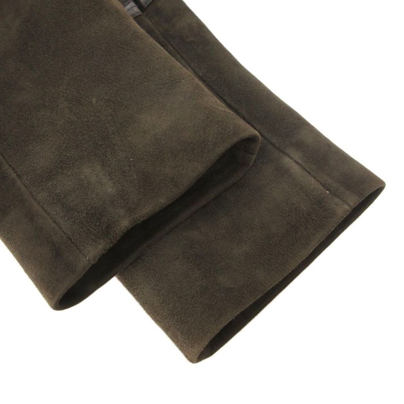 Loewe Mouton Jacket 38 M Rabbit Fur Sheepskin Leather Brown Ae