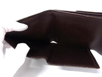 Louis Vuitton Wallet Damier Porte Monnaie Vie Carte Cles Di N61652 Ebne Brown