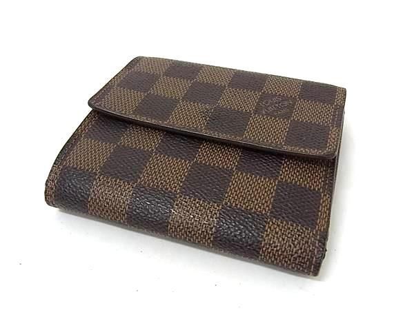 Louis Vuitton Wallet Damier Porte Monnaie Vie Carte Cles Di N61652 Ebne Brown
